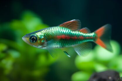 Piccolo pesce d'acquario